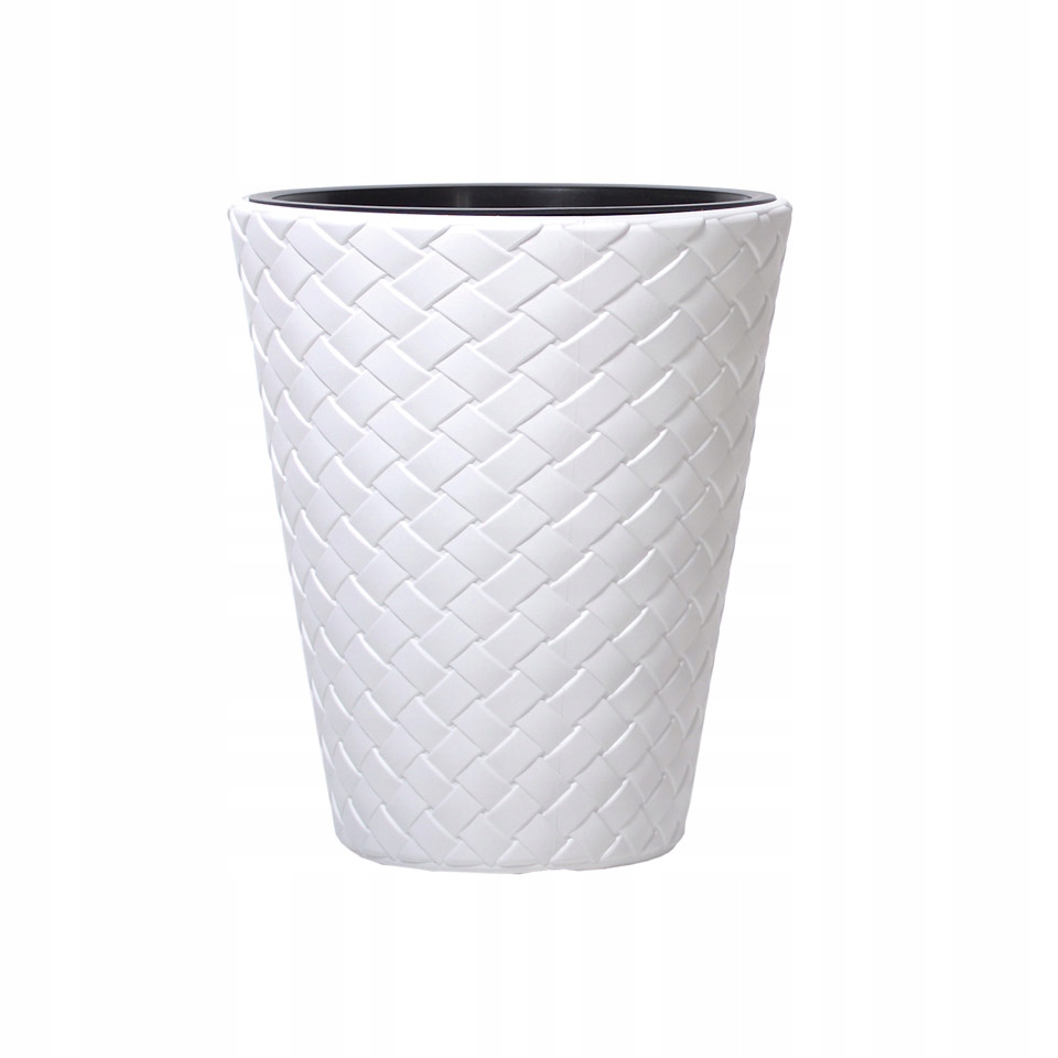 Kvetináč Prosperplast 40 cm x 40 x 48 cm priemer 40 cm plastový biely